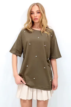 تي شيرت نسائي كاكي - Фото 6