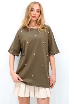 تي شيرت نسائي كاكي - Фото 5