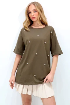 تي شيرت نسائي كاكي - Фото 8