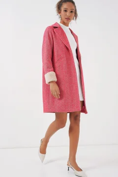 معطف نسائي انيق باللون الوردي - Фото 6