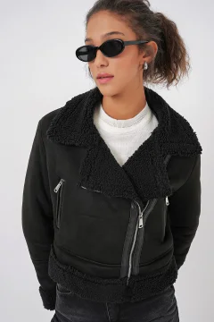 سترة نسائيه جلدية من الفرو - Фото 9