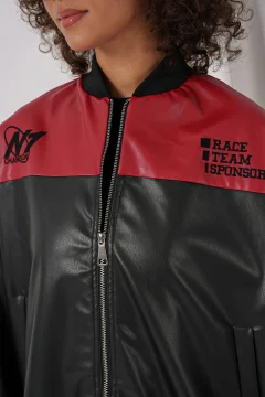 سترة بومبر نسائيه من الجلد - Фото 5