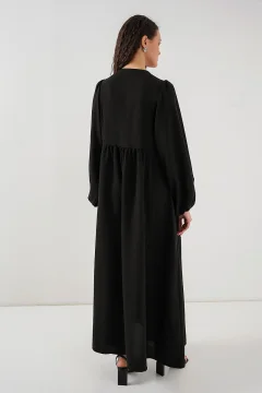 فستان نسائي انيق باللون الاسود - Фото 7