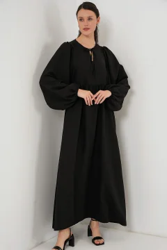 فستان نسائي انيق باللون الاسود - Фото 3