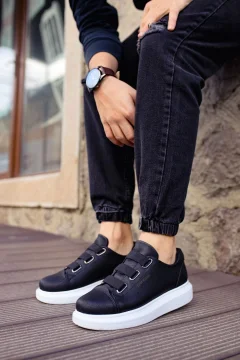 حذاء رجالي الأسود - Фото 3