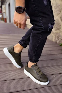 حذاء رجالي كاكي - Фото 2