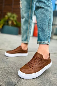 حذاء رجالي باللون البني - Фото 2