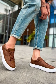 حذاء رجالي باللون البني - Фото 3