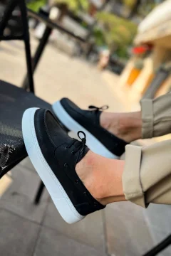 حذاء رجالى باللون الاسود - Фото 4