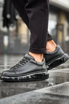 حذاء سوليفو للرجال باللون الأسود - Фото 2