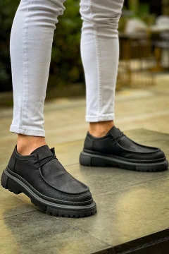 حذاء رجالي باللون الأسود - Фото 3