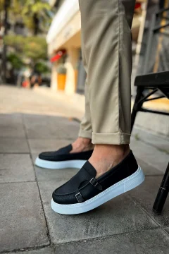 حذاء رجالي باللون الأسود - Фото 3