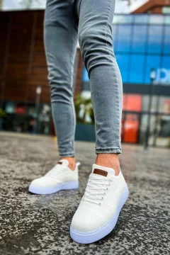 حذاء رجالي باللون الأبيض - Фото 6