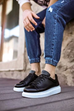 حذاء أسود للرجال - Фото 4