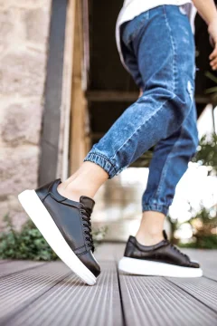 حذاء أسود للرجال - Фото 6