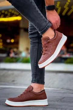 حذاء للرجال بني - Фото 2