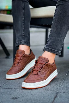 حذاء للرجال بني - Фото 3