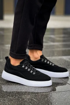 حذاء رجالي باللون الأسود - Фото 2