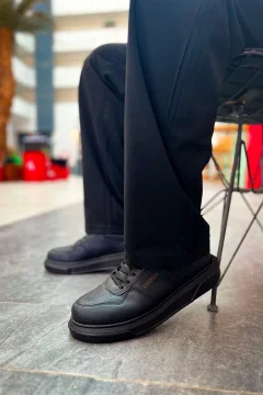 حذاء رجالي أسود - Фото 2