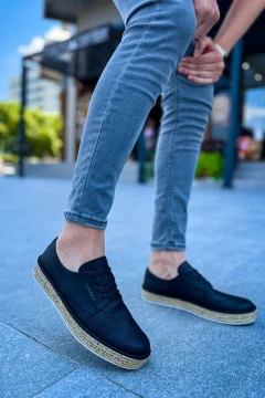 حذاء أسود للرجال - Фото 4