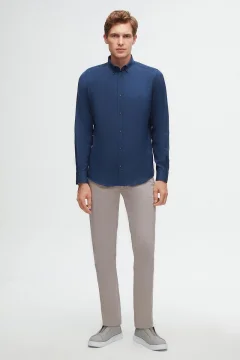 بنطال تشينو مرن من الليكرا بقصّة ضيقة - Фото 2