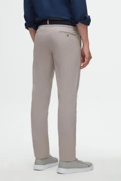 بنطال تشينو مرن من الليكرا بقصّة ضيقة - Фото 4