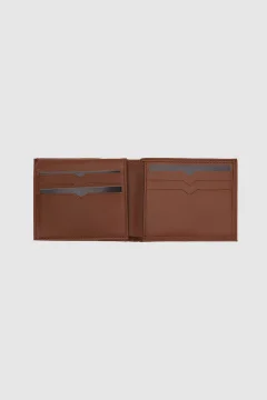 محفظة جلدية أصلية مع صندوق أسمر - Фото 4