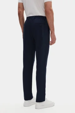 بنطلون رجالي باللون الأزرق الداكن - Фото 3