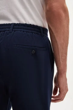 بنطلون رجالي باللون الأزرق الداكن - Фото 6