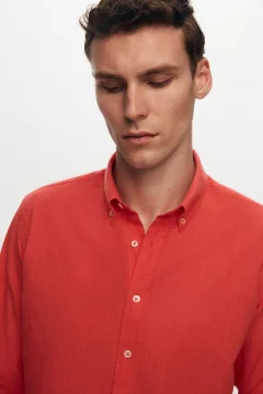 قميص صيفي بنمط زهرة الرمان - Фото 3