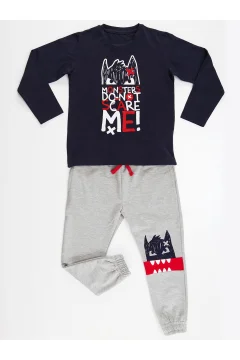 بدلة شتوية للأولاد - تي شيرت وبنطلون - Фото 7