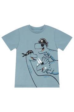 طقم مشد صيفي للأولاد - تي شيرت وسروال قصير من Dinolar - Фото 9