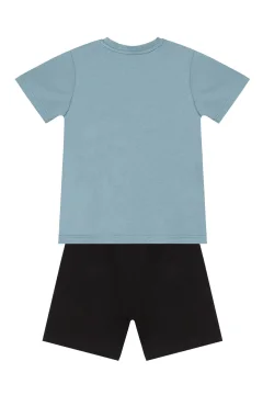 طقم مشد صيفي للأولاد - تي شيرت وسروال قصير من Dinolar - Фото 8