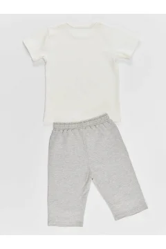 مجموعة شورت كابري و تي شيرت للأولاد - Фото 4