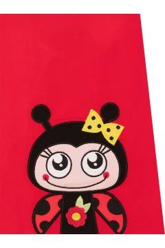 فستان سهرة صيفي أحمر مكشكش للفتيات - Фото 5