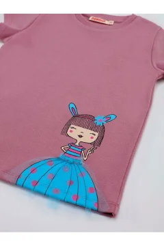 مجموعة شورت تي شيرت للفتيات من تول ليلي - Фото 9