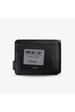 حامل بطاقات جلدي باللون الأسود - Фото 2