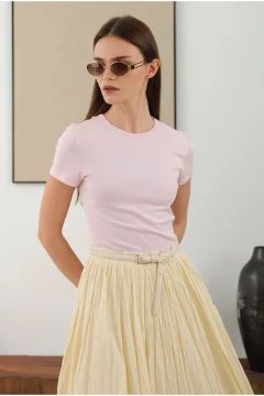 تنورة نسائي ماكسي باللون البيج - Фото 5