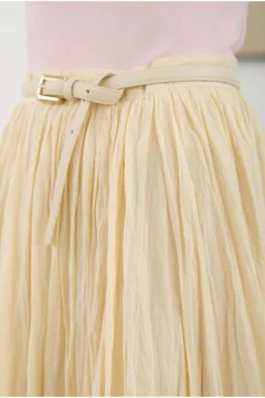 تنورة نسائي ماكسي باللون البيج - Фото 6