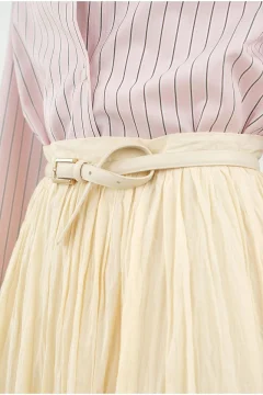 تنورة نسائي ماكسي باللون البيج - Фото 8