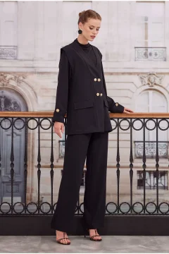 طقم نسائي انيق باللون الاسود - Фото 5