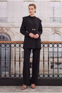 طقم نسائي انيق باللون الاسود - Фото 7