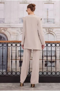 طقم نسائي باللون البيج - Фото 4