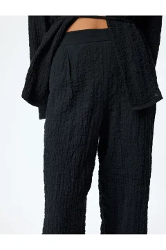 بنطال عالي الخصر من القطن - Фото 5