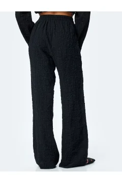 بنطال عالي الخصر من القطن - Фото 4