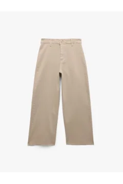 بنطلون جينز واسع الساق - Фото 4