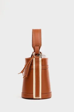 حقيبة يد وكتف نسائية ذات خياطة متباينة - Фото 3