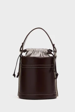 حقيبة نسائي لليد والكتف باللون البني - Фото 3