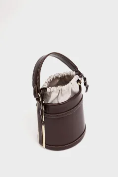 حقيبة نسائي لليد والكتف باللون البني - Фото 4