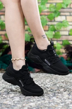 حذاء رياضي أسود للجنسين - Фото 9